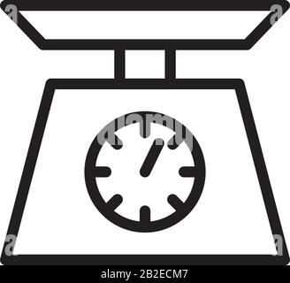 modèle de logo scale icon exclusif inspiré Illustration de Vecteur