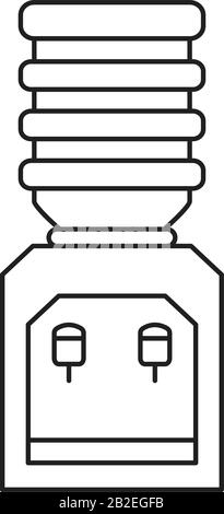 Modèle d'icône de distributeur noir modifiable. Symbole de distributeur illustration vectorielle plate pour la conception graphique et Web. Illustration de Vecteur