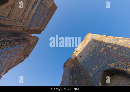 Palais AK Saray, le matin, Shahrisabz, ou Shakhrisabz, région de Qashqadaryo, Ouzbékistan, Asie centrale, Asie Banque D'Images