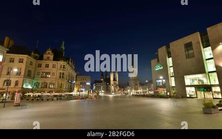 Marktplatz, Halle an der Saale, Sachsen-Anhalt, Allemagne Banque D'Images