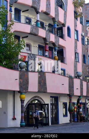 Gruene Citadelle Breiter Weg, Magdeburg, Sachsen-Anhalt, Allemagne Banque D'Images