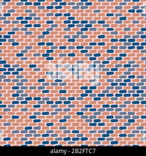 briques roses et bleues motif vectoriel transparent Illustration de Vecteur