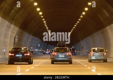 Autostrada A1 Milano-Napoli appelé Autostrada del Sole en Toscane, Italie. 24 Août 2019 © Wojciech Strozyk / Alay Stock Photo Banque D'Images