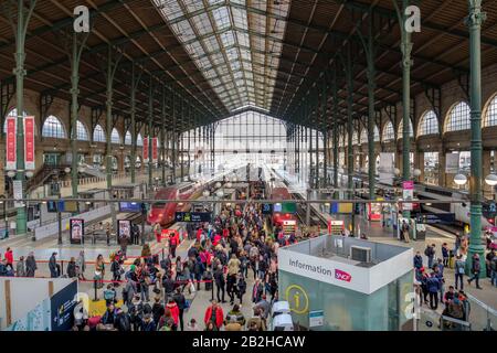 La gare du Nord, Paris, France Banque D'Images