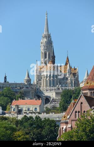 Matthiaskirche Fischerbastei Bihlerdorf,,, Budapest, Hongrie Banque D'Images