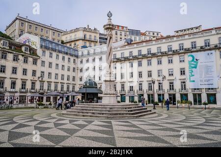 Hôtel de ville de Lisbonne situé sur la place municipale, Lisbonne, Portugal Banque D'Images