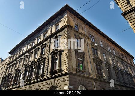 , Altbau Sziv utca, Budapest, Hongrie Banque D'Images