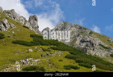 Berg Giewont, Hohe Tatra, Polen Banque D'Images