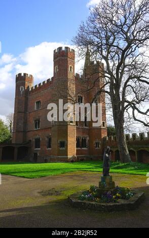 Buckden Towers - ancien palais historique de l'évêque à Cambridgeshire Banque D'Images