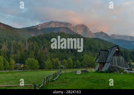 Berg Giewont, Hohe Tatra, Polen Banque D'Images