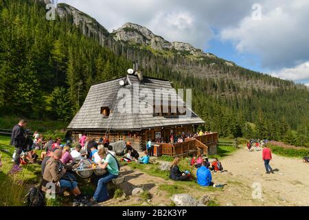 Berghuette Kondratowa, Hohe Tatra, Polen Banque D'Images