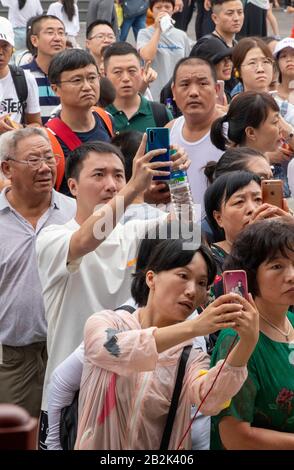 Foules de touristes chinois au Musée Du Palais Interdit de la ville, Beijing, Chine Banque D'Images