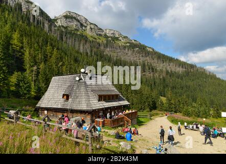 Berghuette Kondratowa, Hohe Tatra, Polen Banque D'Images