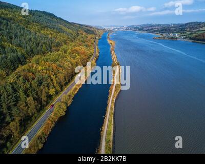 Victoria Lock, Canal Newry Banque D'Images