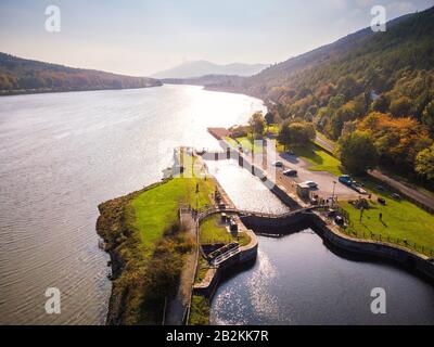Victoria Lock, Canal Newry Banque D'Images