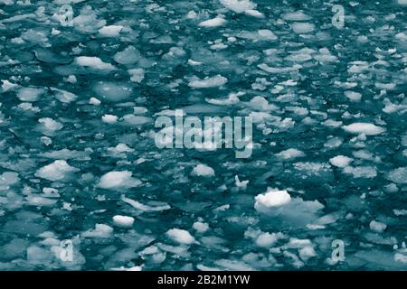 Glace flottante au Spitsbergen, fonte des glaciers Banque D'Images