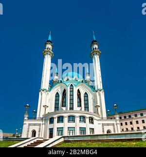 Mosquée Kul Sharif Au Kremlin De Kazan, Russie Banque D'Images