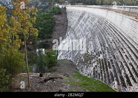 Barrage de Marathon, à Attica, Grèce Banque D'Images