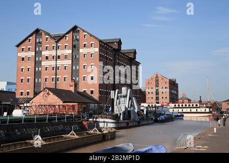 Le Musée National Des Voies Navigables De Llanthony Warehouse. Gloucester Docks, Gloucestershire, Angleterre, Royaume-Uni, Grande-Bretagne Banque D'Images