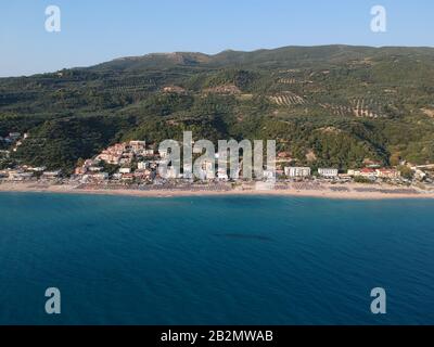 preveza plages tropicales exotiques de vrachos, loutsa dans épire grèce près de ligia et la ville de parga et sivota attraction touristique et destination Banque D'Images