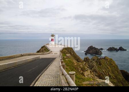 Phare de Cabo Ortegal à la Coruña, Espagne Banque D'Images