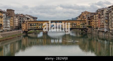 Ville de Florence, elle accueille de nombreux chefs-d'œuvre d'art et d'architecture de la Renaissance Banque D'Images