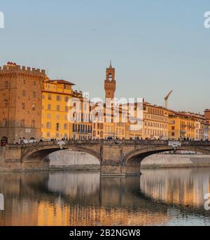 Ville de Florence, elle accueille de nombreux chefs-d'œuvre d'art et d'architecture de la Renaissance Banque D'Images