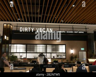 Restaurant Dirty Vegan à Westfield, White City, Londres, Royaume-Uni Banque D'Images