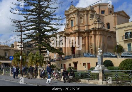 Chiesa di San Domenico, Noto, sicilia, Italie Banque D'Images