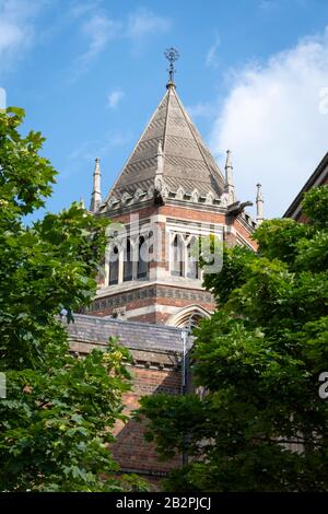 Rugby School, une école publique de Rugby, Warwickshire, Angleterre où le match de rugby est né. Banque D'Images