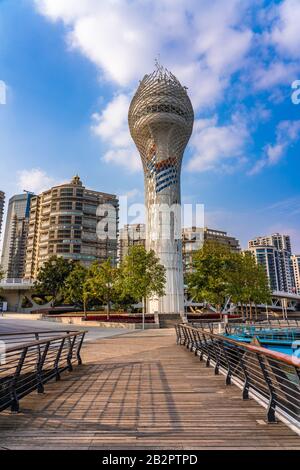 Shanghai, CHINE, NOVEMBRE 02: Phare bâtiment sur le West Bund, une destination de voyage populaire dans le district de Xuhui le 02 novembre 2019 à Shangha Banque D'Images