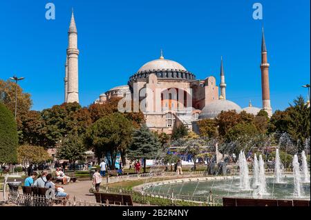 Le musée Sainte-Sophie, Istanbul, Turquie Banque D'Images