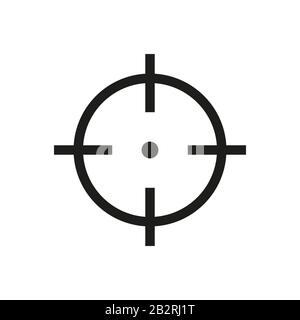 Target vector icon, sniper symbol. Modern, simple flat vector illustration for web site or mobile app Illustration de Vecteur