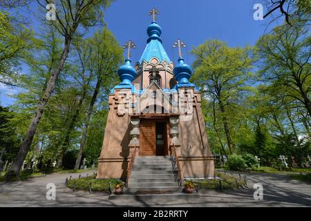 Orthodoxe Kirche Friedhof, Russisch, Wittestrasse, Tegel, Reinickendorf, Berlin, Deutschland Banque D'Images