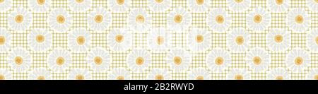 Bannière vectorielle dessinée à la main pour la floraison estivale. Motif fleuri sans couture. Joli fond pétale rose vintage. Collage moderne Illustration de Vecteur