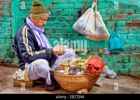 Chandni Chowk bazar, l'un des plus anciens marchés de l'Inde, à Old Delhi Banque D'Images