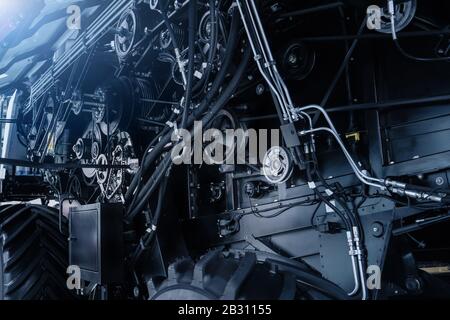 Entretien pour la réparation et l'entretien de machines agricoles Banque D'Images