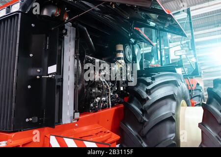 Entretien pour la réparation et l'entretien de machines agricoles Banque D'Images