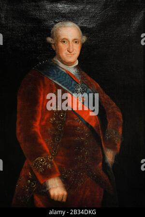 Charles IV (1748-1819). Roi d'Espagne (1788-1808). Portrait d'Agustin Esteve y marques (1753-1820), CA.1790. Musée Lazaro Galdiano. Madrid. Espagne. Banque D'Images