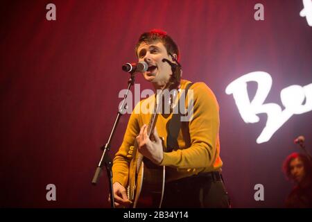 Manchester, Royaume-Uni. 3 mars 2020. Alec Benjamin, auteur-compositeur et chanteur, a animé son concert au Manchester O2 Apollo en compagnie de Lewis Capaldi lors de son Divinely Uninspired lors d'une visite d'Etendue hellish. Banque D'Images