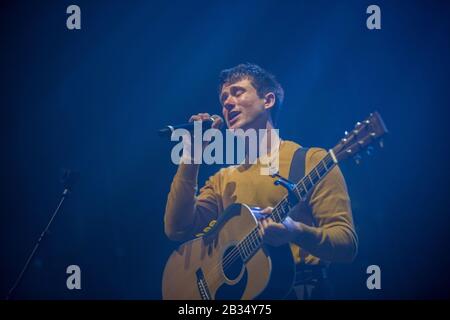 Manchester, Royaume-Uni. 3 mars 2020. Alec Benjamin, auteur-compositeur et chanteur, a animé son concert au Manchester O2 Apollo en compagnie de Lewis Capaldi lors de son Divinely Uninspired lors d'une visite d'Etendue hellish. Banque D'Images