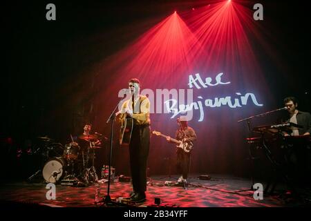 Manchester, Royaume-Uni. 3 mars 2020. Alec Benjamin, auteur-compositeur et chanteur, a animé son concert au Manchester O2 Apollo en compagnie de Lewis Capaldi lors de son Divinely Uninspired lors d'une visite d'Etendue hellish. Banque D'Images