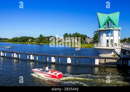 Pont sur Schlei à Kappeln, Allemagne Banque D'Images