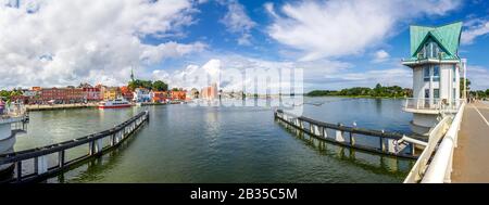 Pont sur Schlei à Kappeln, Allemagne Banque D'Images