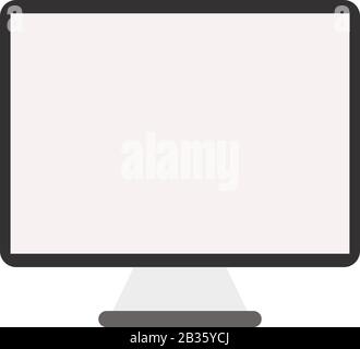 icône de moniteur d'ordinateur illustrée dans vecteur sur fond blanc Illustration de Vecteur