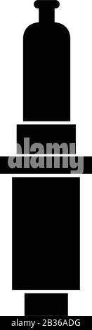 icône de bougie illustrée dans le vecteur sur fond blanc Illustration de Vecteur