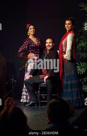 Espagne, Andalousie, Séville, quartier de la luzerne, Museo del Baile Flamenco, Musée du Flamenco, spectacle de Flamenco Banque D'Images