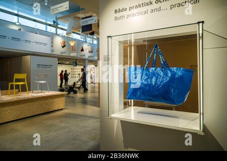 Suède, Smaland, Almhult, site du premier magasin IKEA construit en Suède, IKEA Museum, galerie intérieure Banque D'Images