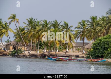 Sénégal, Casamance, port de pêche de Elinkine Banque D'Images