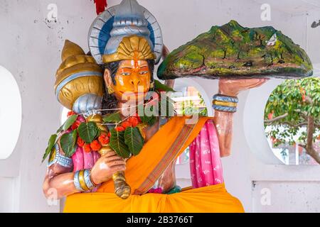 Ile Maurice, quartier Flacq, poste de Flacq, temple hindou de Sagar Shiv Mandir Banque D'Images